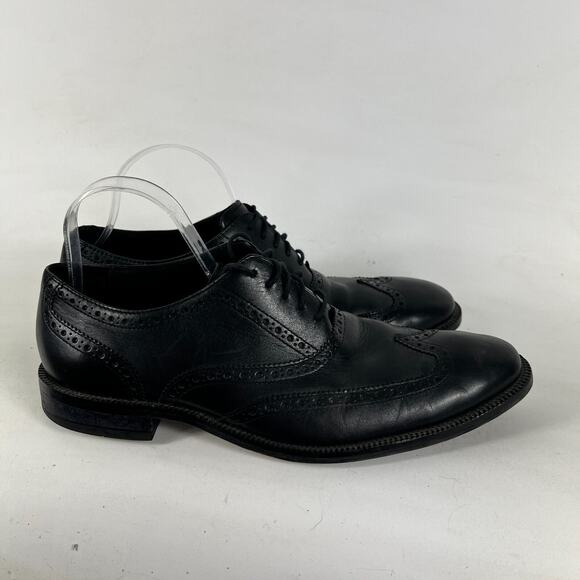 Cole Haan Air Madison Oxfords Mens 10.5 Black Leather Lace Up Dress Shoes C11435 main image 7